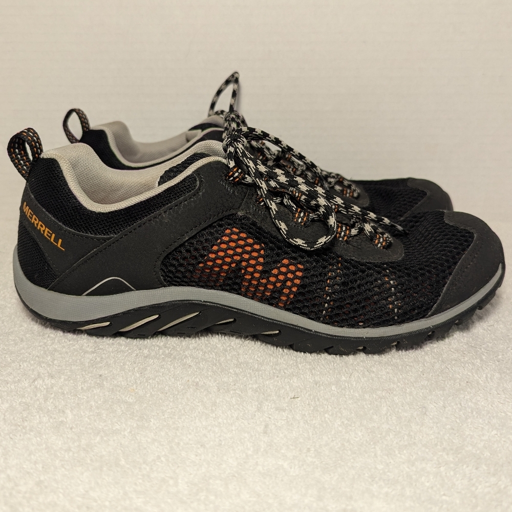 Merrell Black and Orange Men's Athletic Shoes